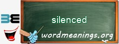 WordMeaning blackboard for silenced